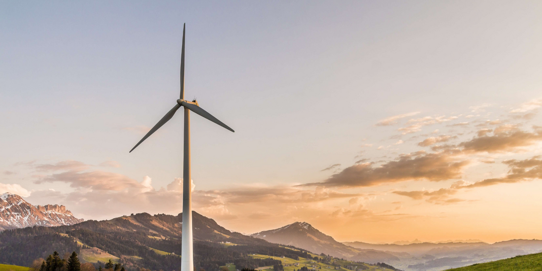 Large windmill in the middle of a picturesque landscape